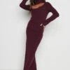 Shani Cut Out Knit Dress - Wine 1 Shani Cut Out Knit Dress - Wine -By Knitwear Shop Shani dress wine 5015
