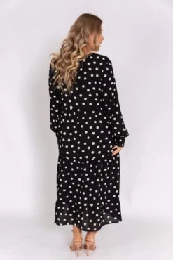 Curve Dotty Day Dress - Black Polka Dot 13 Curve Dotty Day Dress - Black Polka Dot -By Knitwear Shop UR4A0225