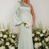 Rosie Maxi Bridesmaid Dress - Matte Sage -By Knitwear Shop custom resized 64260255 7f56 4866 b1c6 4c0a10234e03
