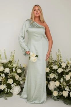 Rosie Maxi Bridesmaid Dress - Matte Sage -By Knitwear Shop custom resized 8fa7cd45 c87a 4240 bef5 5693764317d9