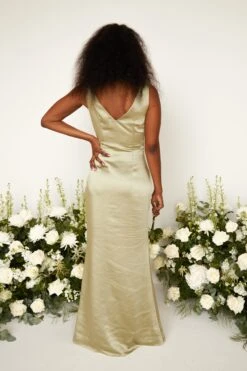Esmee Maxi Bridesmaid Dress - Matte Olive -By Knitwear Shop custom resized d85361a9 bef8 43d7 a0c5 418cbe8f17b2